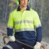 Unisex CoolDry D/N L/S Hi-vis Polo - Image 4