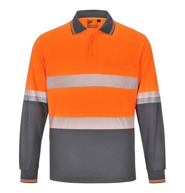 Unisex CoolDry D/N L/S Hi-vis Polo
