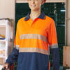 Unisex CoolDry D/N L/S Hi-vis Polo - Image 2
