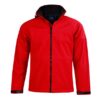 aiw kids softshell jacket red black