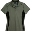 aiw womens pursuit polo ash black