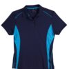 aiw womens pursuit polo navy aqua