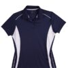aiw womens pursuit polo navy white