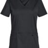 aiw ladies scrubs top charcoal