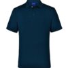 aiw mens bamboo polo ocean blue