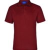 aiw mens bamboo polo ruby