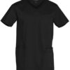 AIW Men's Contrast Scrubs Top - Black