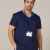 AIW Men's Contrast Scrubs Top