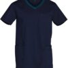 AIW Men's Contrast Scrubs Top - Navy/ Teal
