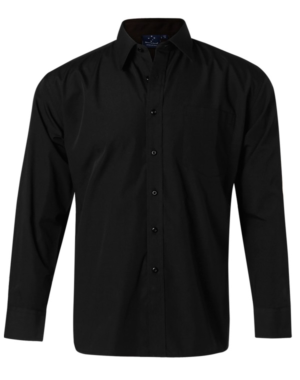 AIW Men's L/S Business Shirt - One Stop Workwear, Braybrook | Hi Vis ...