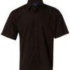 aiw mens short sleeve business shirt black