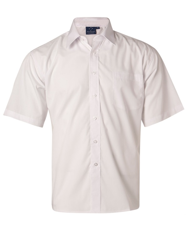 AIW Men's S/S Business Shirt - One Stop Workwear, Braybrook | Hi Vis ...