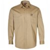aiw mens stretch work shirt stone