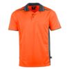 aiw unisex cooldry vented polo orange