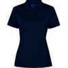 aiw womens bamboo polo navy