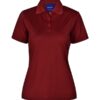 aiw womens bamboo polo ruby