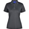 aiw womens bamboo polo storm grey