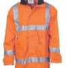 dnc day night rain jacket orange