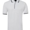 jbs contrast polo white navy