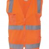 jbs day and night zip vest orange