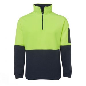 jbs half zip polar jumper yellow