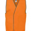 jbs hi vis safety vest orange
