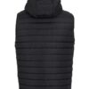 Jb's hooded puffer vest black