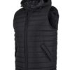 Jb's hooded puffer vest black