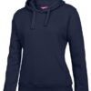 jb's ladies fleece hoodie navy