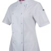 JB's Ladies S/S Snap Button Chef Jacket - White