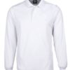 JB's L/S Podium Poly Polo - White