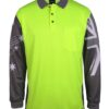 jbs long sleeve southern cross polo lime