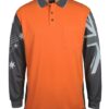 jbs long sleeve southern cross polo orange