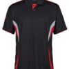JB's Men's Cool Polo Black Red Grey