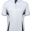 JB's Men's Cool Polo White Navy Grey