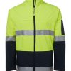 jbs mens day and night softshell jacket yellow