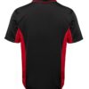 jb's podium contrast polo black red