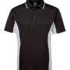 jb's podium contrast polo black white