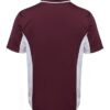 jb's podium contrast polo maroon white