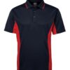 jb's podium contrast polo navy red