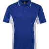 jb's podium contrast polo royal white