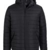 Jb's hooded puffer jacket black