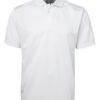JB's S/S Podium Poly Polo - White