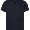 jbs unisex scrubs top navy