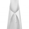 ncc full bib apron with pocket white
