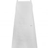 ncc full bib apron with pocket white