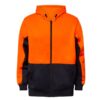 ncc zip hoodie orange
