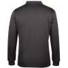 long sleeve podium polo gunmetal green back