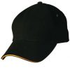 sandwich peak cap black gold