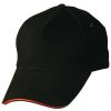 sandwich peak cap black orange